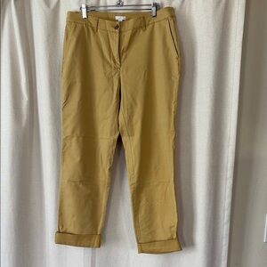 J. Jill Gold Ankle Cropped Pants Relaxed Fit